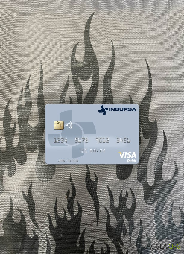 Mexique Grupo Financiero Inbursa carte de débit visa photolook ,